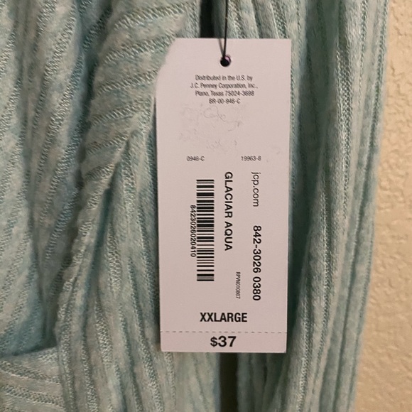 NWT! a.n.a. XXL Glaciar Aqua Crossover Top - Picture 4 of 5